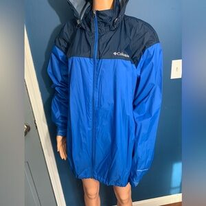 Columbia Two-Tone Blue Hooded Jacket